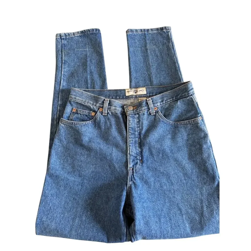 The Gap Vintage High Rise Tapered Mom Jeans USA Made 100% Cotton Size 13/14 - Picture 8 of 8